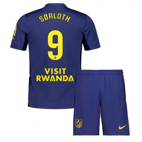 Atletico Madrid Alexander Sorloth #9 Replika Babytøj Udebanesæt Børn 2025-26 Kortærmet (+ Korte bukser) Atletico Madrid Alexander Sorloth #9 Replika Babytøj Udebanesæt Børn 2025-26 Kortærmet (+ Korte bukser)